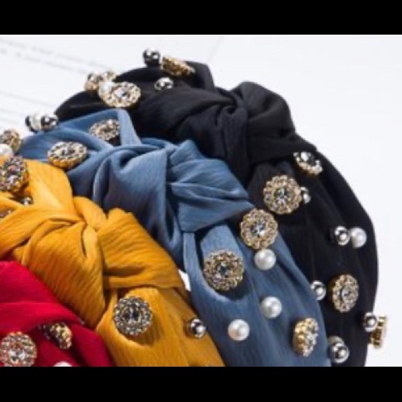 2/$20 Black embellished headband - Picture 2 of 2